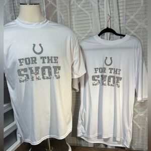 Indianapolis Colts XL WHITE T/shirts. 2 for  1 price 30”L 20” p2p